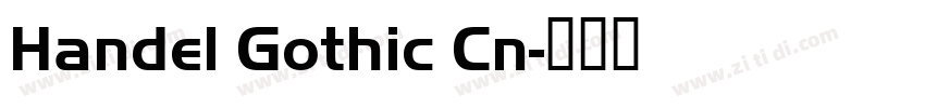 Handel Gothic Cn字体转换